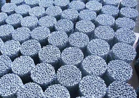 Round Sic Ceramic Foam Filter for Molten Metal Casting
