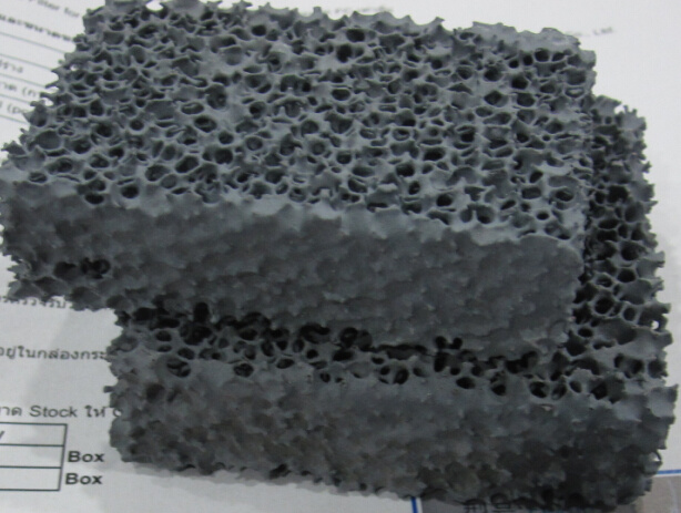Rectangular Shape Sic Material Ceramic Foam Filter for Cast Iron