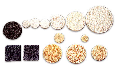 Al2O3/Sic/Zirconia/MGO Ceramic Foam Filter (Material: Silicon carbide, Alumina, Zirconia, Magnesia)