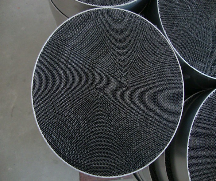 Honeycomb Metallic/Metal Catalytic Substrate for Universal Exhaust System