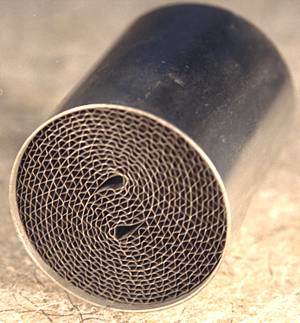 Metal Honeycomb Substrate Coated Catalytic Converter