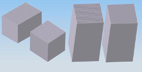 Honeycomb Ceramic Blocks for Rto Heater